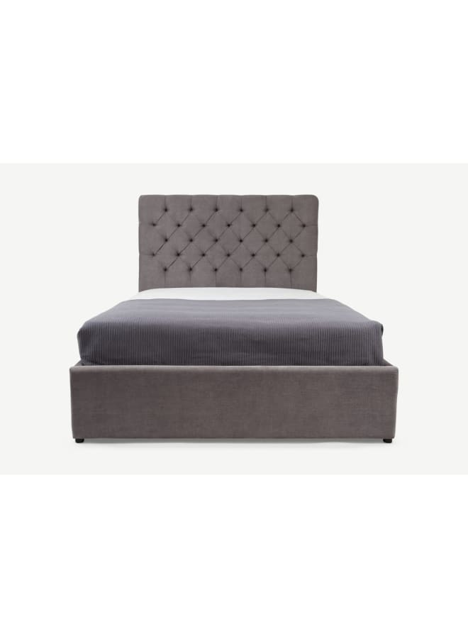 ريترو RA-BD16 سرير خشب طبيعي 213×173×128سم - رمادي - Image 2