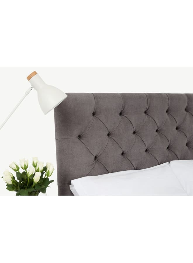 ريترو RA-BD16 سرير خشب طبيعي 213×173×128سم - رمادي - Image 3