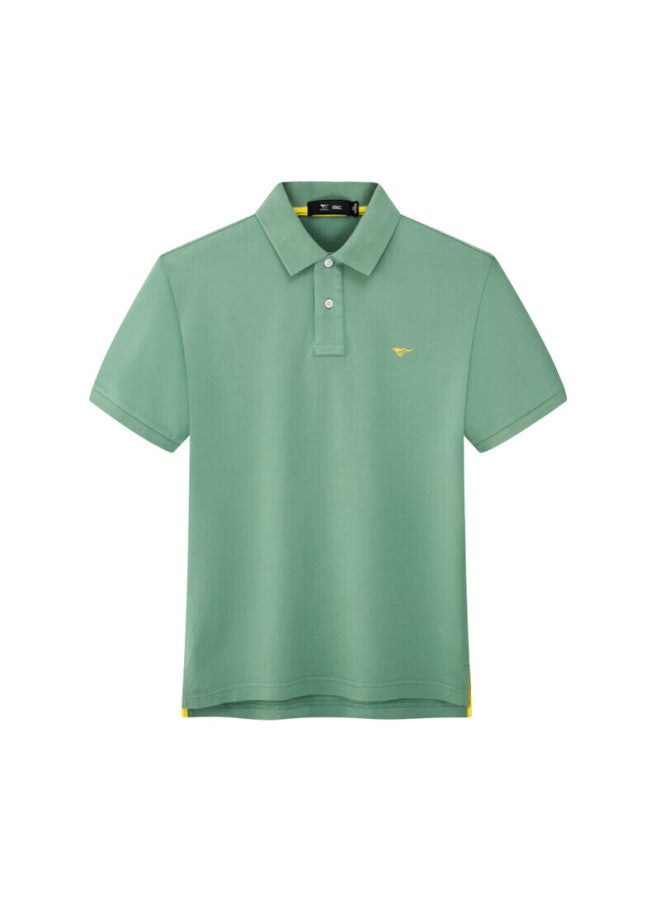 Septwolves Men's Short-sleeve T-shirt, Turn-down Collar, Cool-feeling, Antibacterial, Color-fast, Business Casual, Solid Color, Multi-color Polo - Image 3