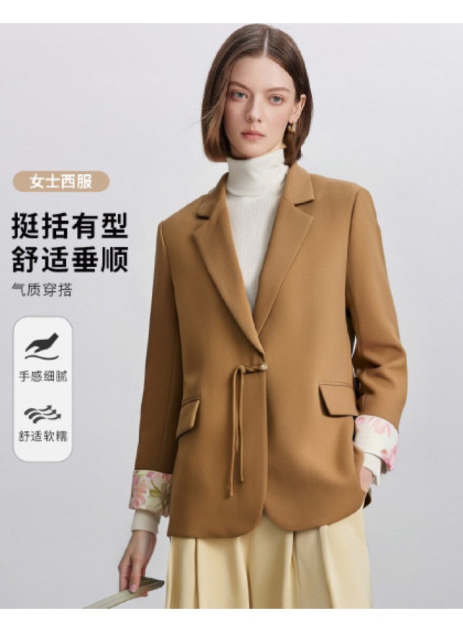 Fapai Women's Blazer With Three-quarter Sleeves For A Stylish, Versatile, And Professional Commuting Look - Image 1