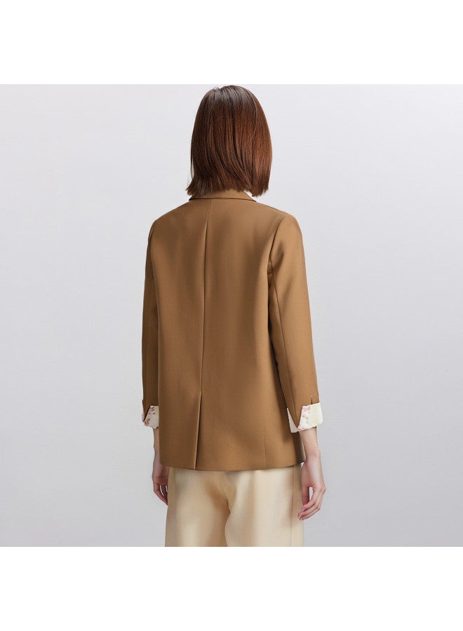 Fapai Women's Blazer With Three-quarter Sleeves For A Stylish, Versatile, And Professional Commuting Look - Image 5