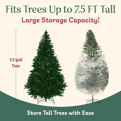 Elf Stor Christmas Tree Storage or Disposal Bag for Upright Trees up to 7.5-Ft Tall - Use Large Storage Bag for Couches, Mattress, and More by Elf Stor - Image 2