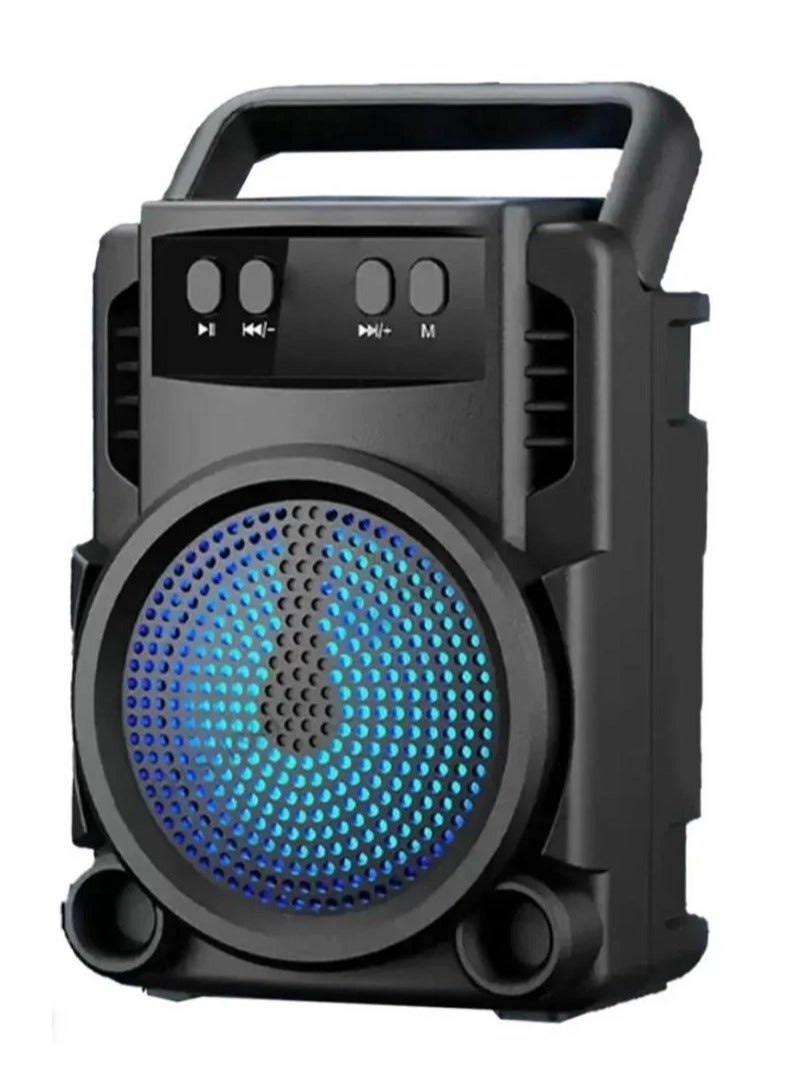 3 Inch Portable Rechargeable Mini Speaker with FM Radio and USB Port  - Image 1