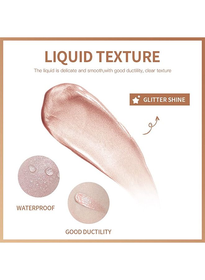 lakerain Liquid Luminizer - Body Luminizer - Face Body Highlighter - All In One Makeup Liquid Illuminator - Waterproof Moisturizing Light Shimmer Illuminator For Face And Body (ROSE GOLD)  - Image 3