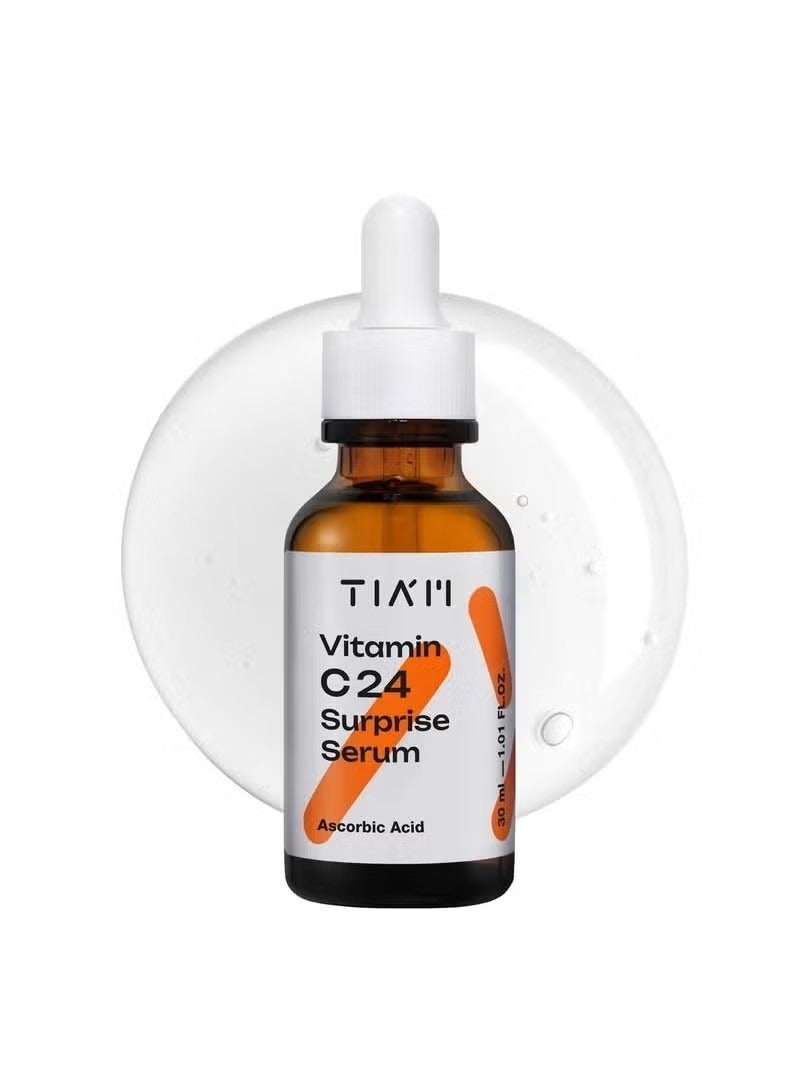 تيام فيتامين سي 24 سيروم المفاجأة لإضاءة البقع المظلمة غير المتساوية النغمة المضادة للأكسدة الصيغة الغنية للبشرة المشعة جميع أنواع الجلد 30 مل - Image 1