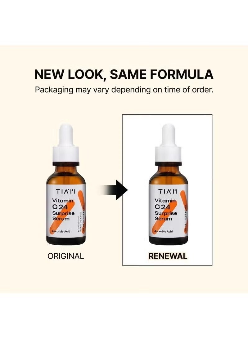 تيام فيتامين سي 24 سيروم المفاجأة لإضاءة البقع المظلمة غير المتساوية النغمة المضادة للأكسدة الصيغة الغنية للبشرة المشعة جميع أنواع الجلد 30 مل - Image 2