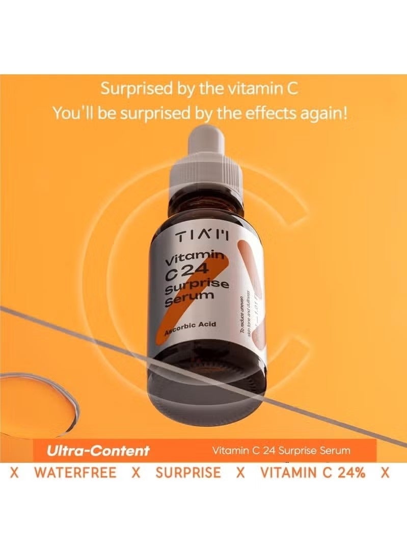 تيام فيتامين سي 24 سيروم المفاجأة لإضاءة البقع المظلمة غير المتساوية النغمة المضادة للأكسدة الصيغة الغنية للبشرة المشعة جميع أنواع الجلد 30 مل - Image 3