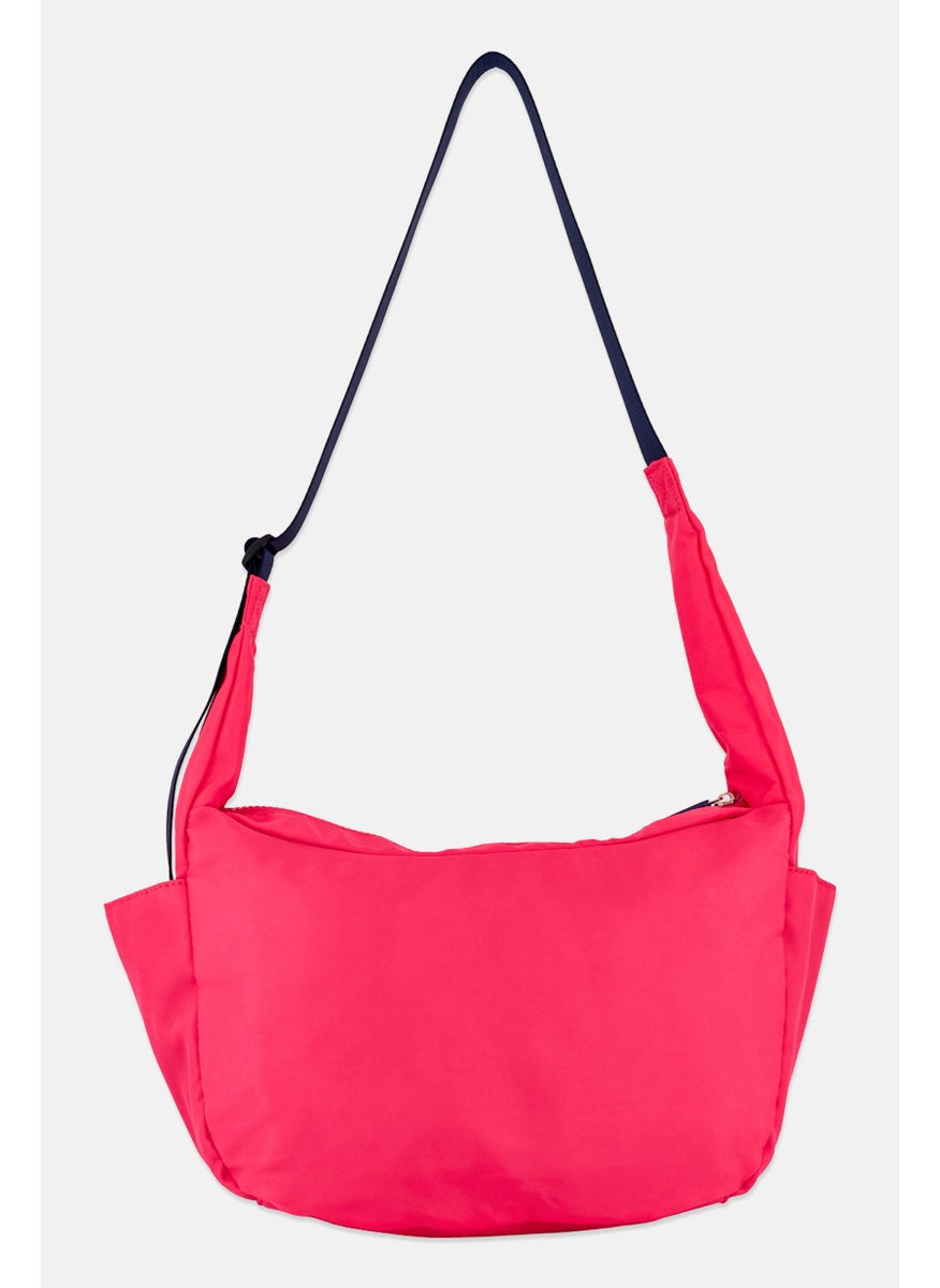 Women Textured Hobo Bag 21 H x 38 L x 15 W cm, Pink - pzsku/ZD177AB78737A5204701EZ/45/_/1737642985/973fc943-85fd-4bc1-a7a5-521b785f39d6