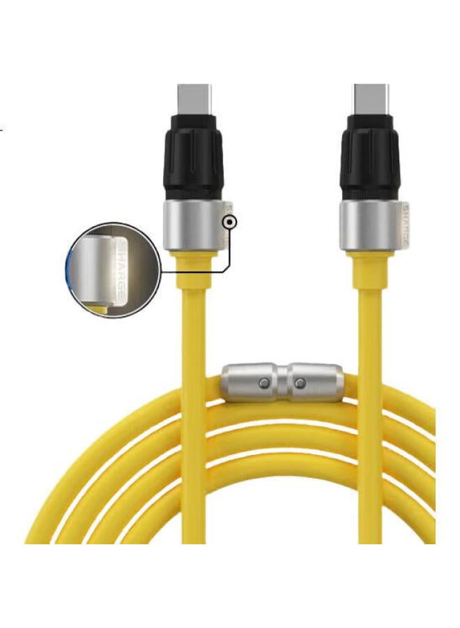 SHARGE Shanji Hanying 240W Charging Cable, Customized Apple 16 Fast Charging Type-C Data Cable, Silicone 100W, Compatible With Iphone 15 Pro Max, Huawei, Xiaomi 14 Tablet, Laptop - Image 3