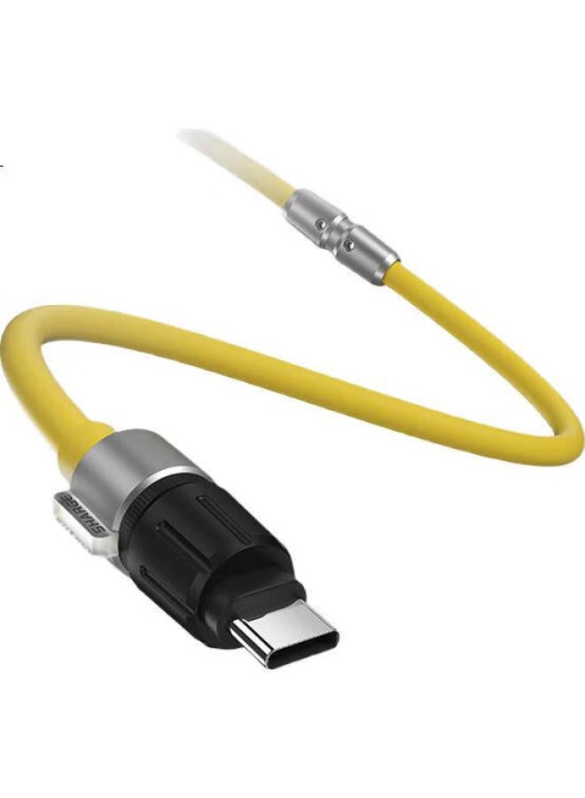 SHARGE Shanji Hanying 240W Charging Cable, Customized Apple 16 Fast Charging Type-C Data Cable, Silicone 100W, Compatible With Iphone 15 Pro Max, Huawei, Xiaomi 14 Tablet, Laptop - Image 1