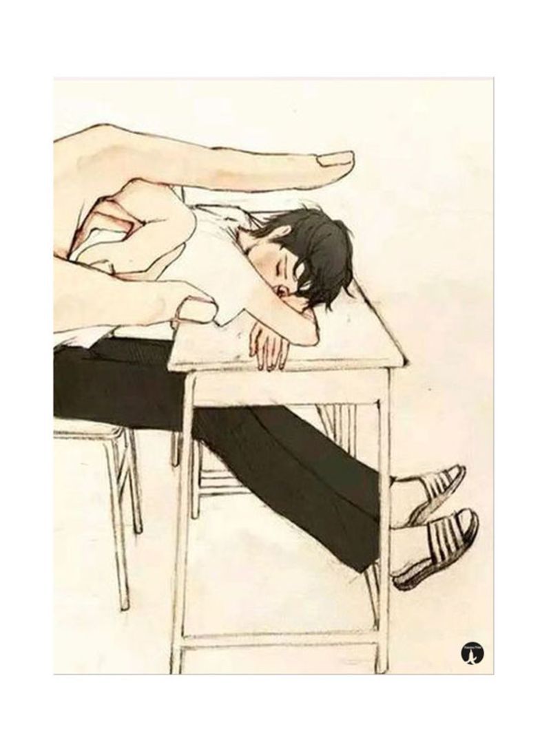 RKN Metal Plate Of Korean Art Poster Beige/Grey