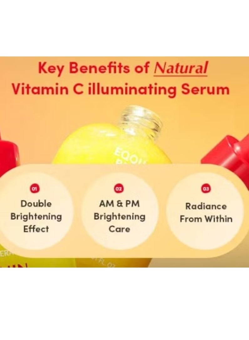 إيكوالبيري فيتامين مصل الإضاءة أيكوال بيري - مصل فيتامين سي الإضاءة مع نياسيناميد يقوي حاجز الجلد يهدرات باستخدام السيراميد وحمض الهيالورونيك ، 1.01 أوقية / 30 ملي - Image 2