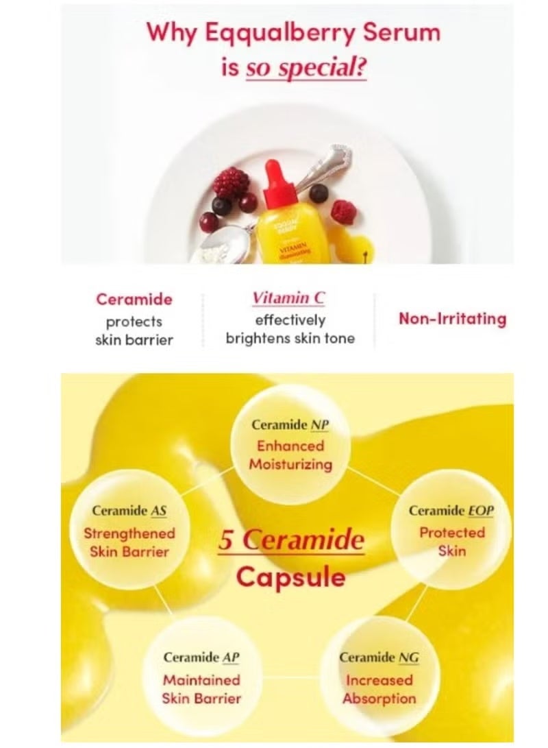 إيكوالبيري فيتامين مصل الإضاءة أيكوال بيري - مصل فيتامين سي الإضاءة مع نياسيناميد يقوي حاجز الجلد يهدرات باستخدام السيراميد وحمض الهيالورونيك ، 1.01 أوقية / 30 ملي - Image 3