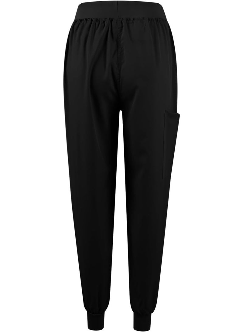 Bukela Scrubs for Women Set Stretch V-Neck Scrub Tops & Cargo Pant Quick Drying Solid Medical Nurse Uniform with Pockets - Image 3