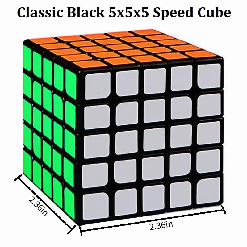 IRRDFO 5x5 Speed Cube 5x5 Cube Puzzle Black - Image 5