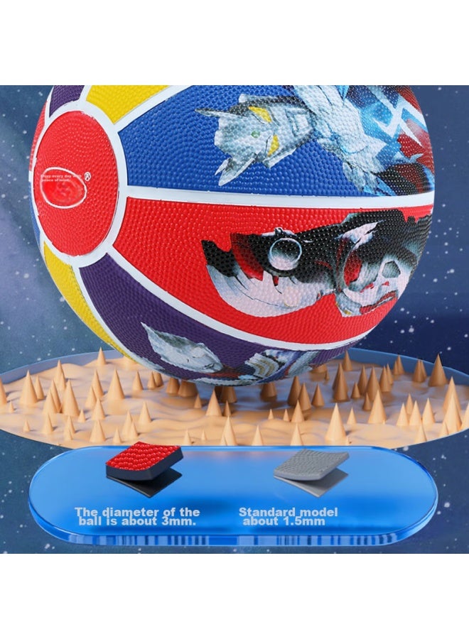 Hahaqiu Children's Basketball, Size 5, Ultraman Pat Ball, For Ages 3-6, Kindergarten Toy Ball, Leather Ball, Birthday And Back-to Gift - Image 5