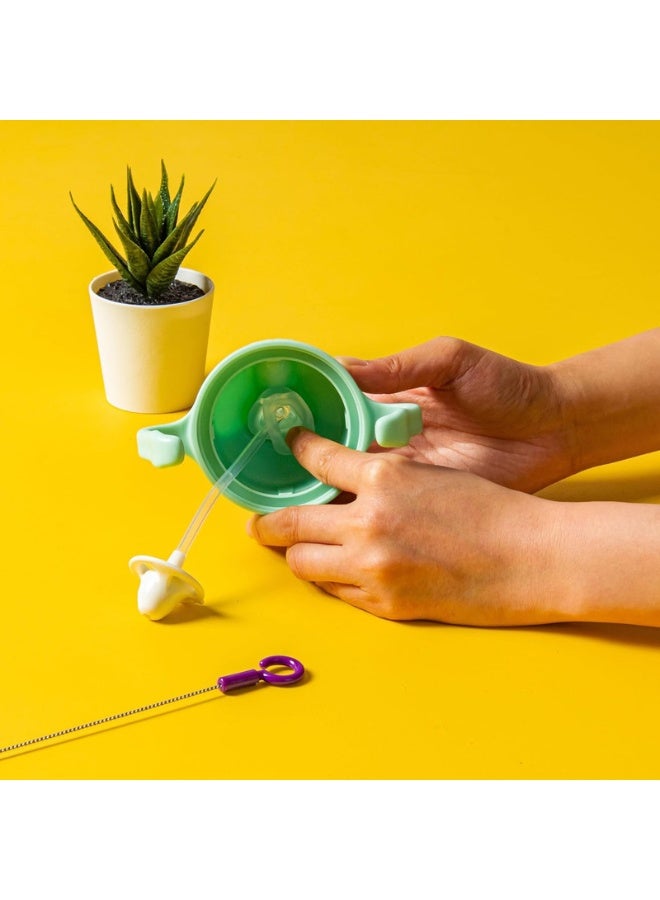 b.box Sippy Cup Replacement Straw Pack: Includes 1 Replacement Straw with Weight, 1 Cleaning Brush, Fits Sippy Cups - Image 4