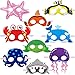 Sumind Ocean Animals Felt Masks Sea Animal Masks for Under The Ocean Themed Birthday Halloween Dress Up Costume Party Supplies 18 Pieces - Image 2