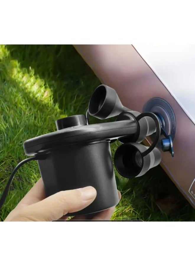 Jackaro Abu Dhabi High Power Portable Electric Air Pump with 3 Nozzles for Air Beds, Camping Mats, Pool Balls & Balloons - Image 1