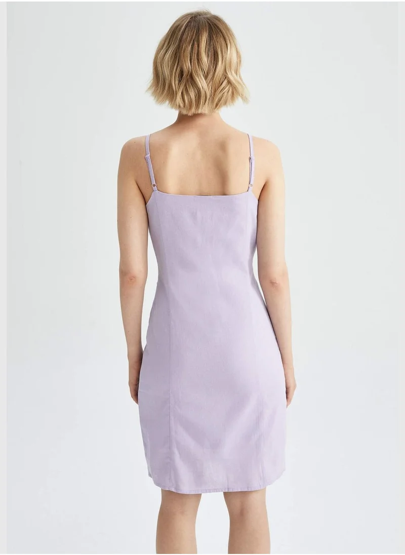 DeFacto Woman A-Line Short Sleeve Woven Dress