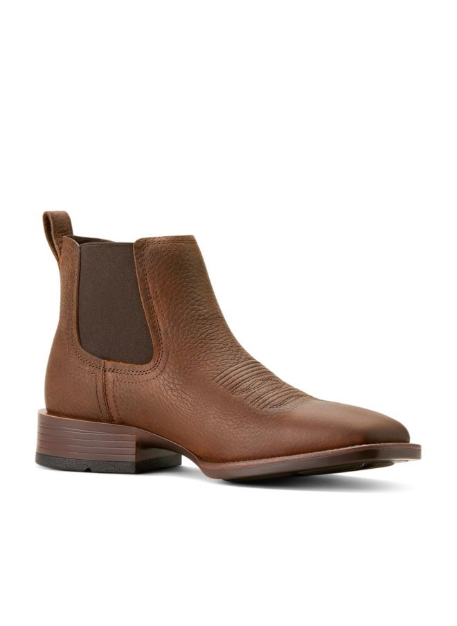Ariat Men's Booker Ultra Western Boot, Brown Oiled Rowdy, 9 - Image 1