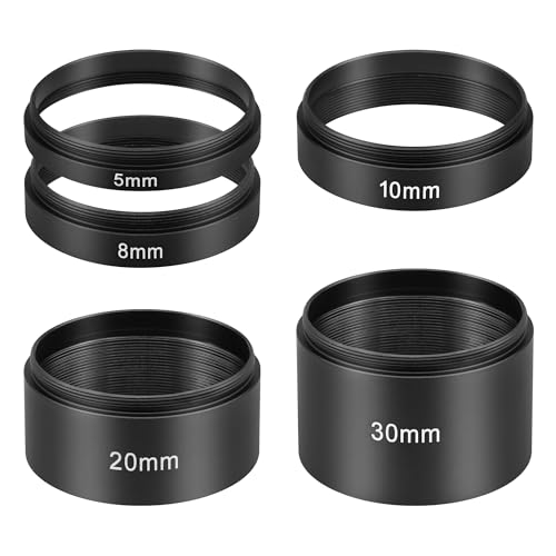 Astromania Astronomical 2"/M48-extension Tube Kit for Cameras and eyepieces - Length 5mm 8mm 10mm 20mm 30mm - M48x0.75 on Both Sides - Image 1