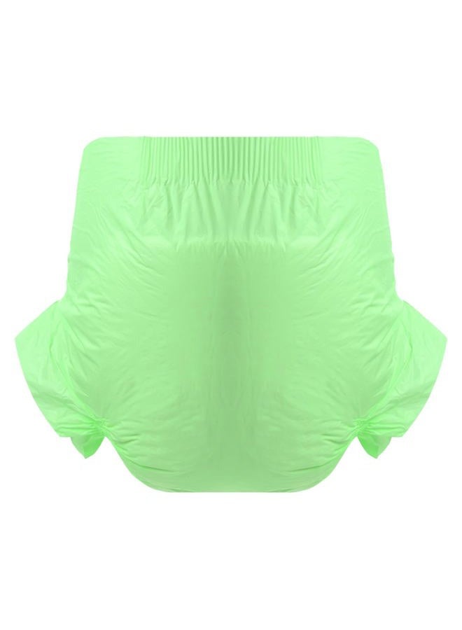 CutiePlusU Disposable Adult Diaper Heavy Absorption Dry Surface Adult Diapers All Night- Green 10 Pieces (Medium 28"-38") - Image 2