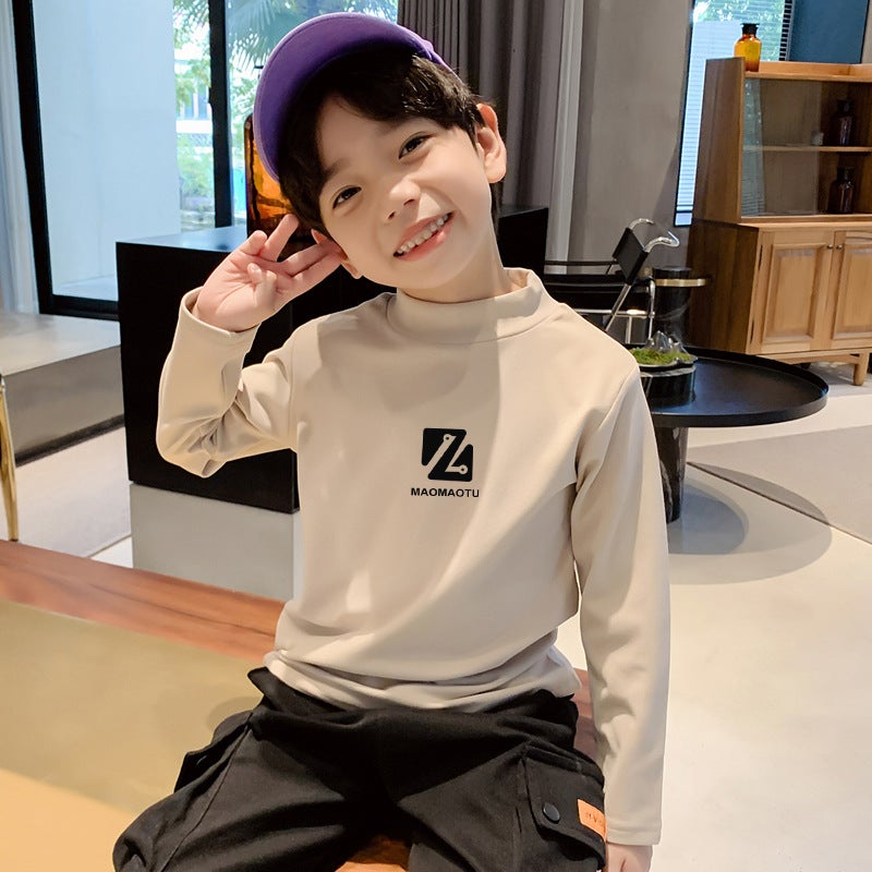 Spring Long-Sleeved T-Shirt For Middle And Big Boys And Girls De Rong Thin Top Long-Sleeved T-Shirt Children'S Base Shirt Trendy - Image 5