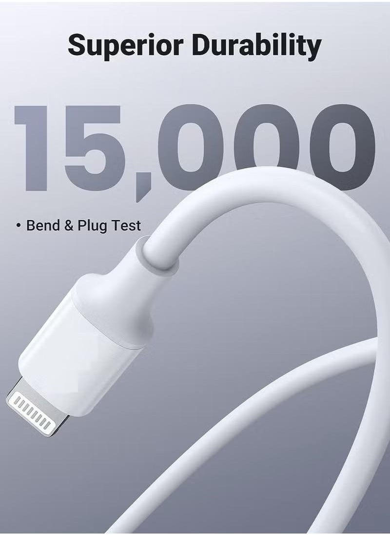 TecV USB C to Lightning Cable 2M [MFi Certified] Compatible with iPhone USB C to Lightning Cable Compatible with iPhone 14 Pro Max/14/13/12/11 Pro/X/XS/XR/8 Plus/AirPods Pro  - Image 2