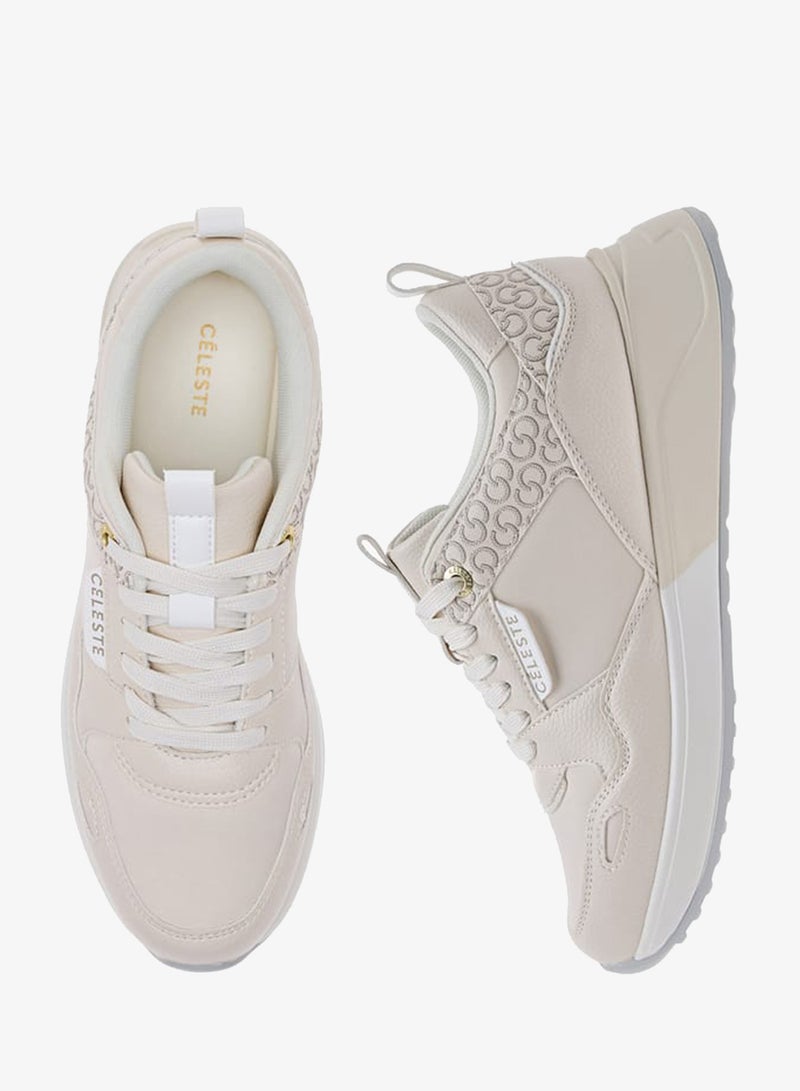 سيليست سنيكرز نسائي بطبعة شعار مع إغلاق برباط - Image 3