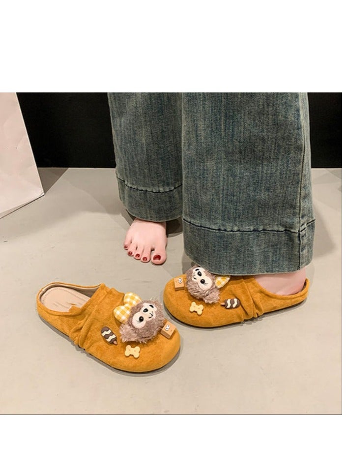 Cute Cartoon Fashionable Versatile Baotou Slippers  - Image 3