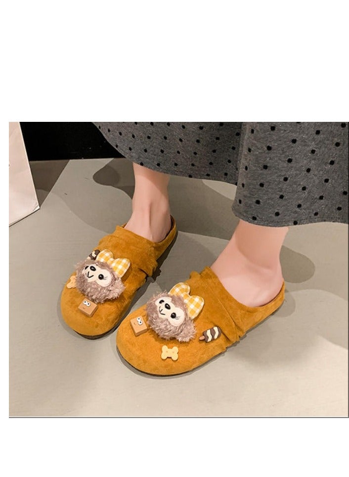 Cute Cartoon Fashionable Versatile Baotou Slippers  - Image 2