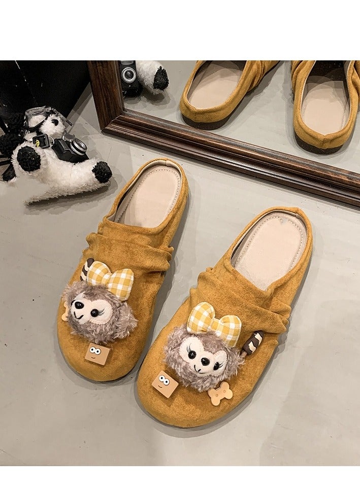 Cute Cartoon Fashionable Versatile Baotou Slippers  - Image 1