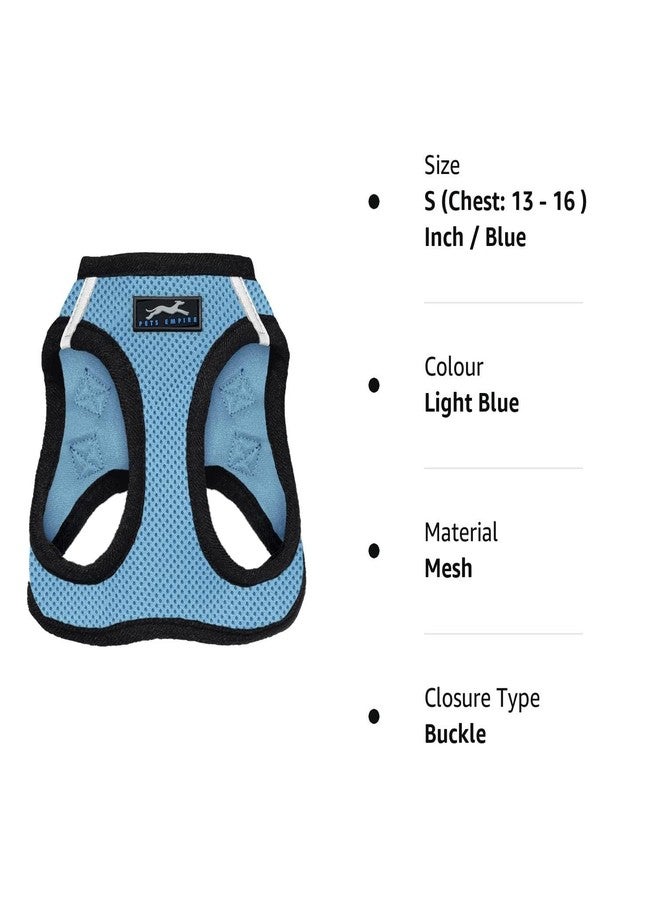 Pets Empire All Weather No Pull Step-in Mesh Dog Harness with Padded Vest - Light Blue Color (M (Chest: 16-18) Inch/Blue) - Image 5