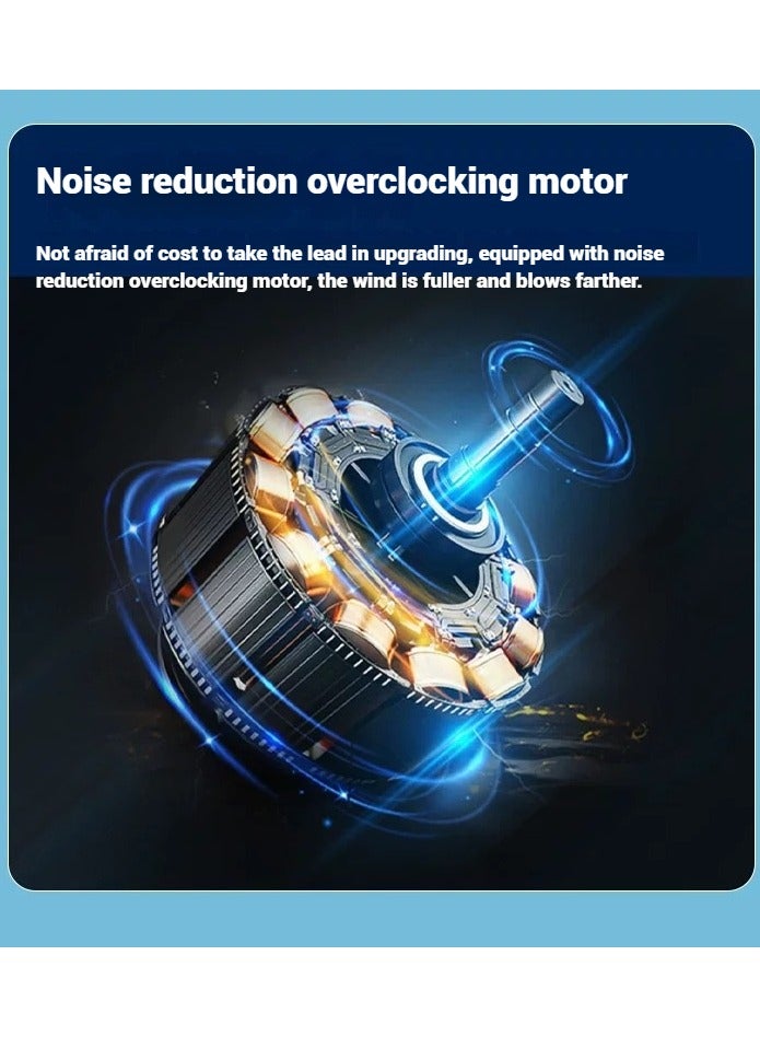 Portable Handheld Fan | 6H Long-lasting Battery | USB-C Fast Charging | 3 Speed Settings | Library-grade Quiet Operation - Image 4