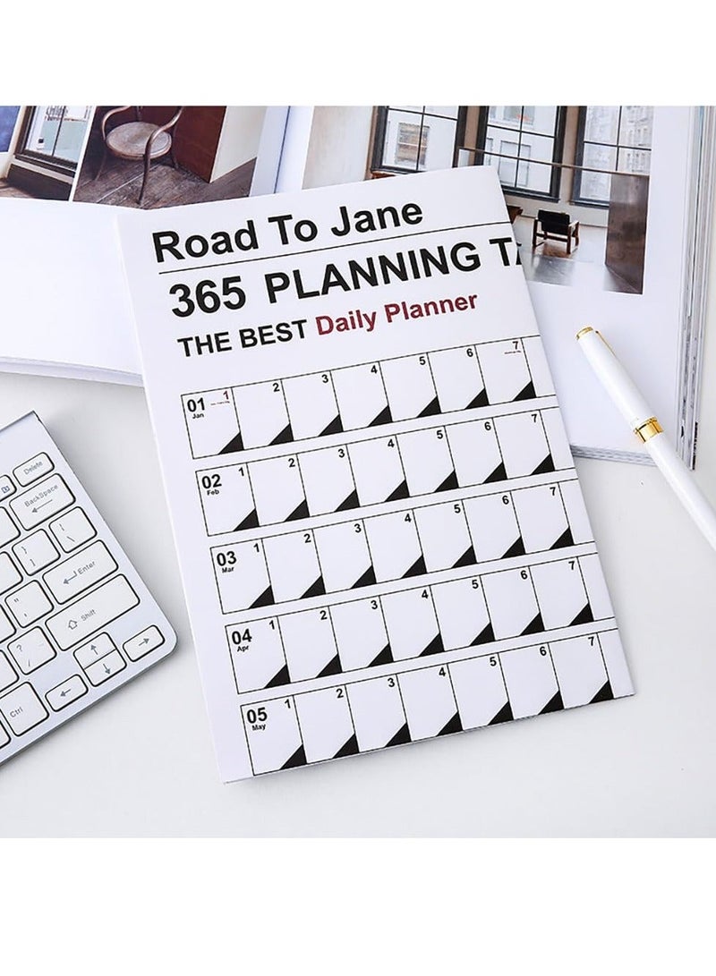 365 Days Calendar Planner Sheet Wall Calendar Yearly Daily Schedule Poster Calendar To Do List Annual Planner for Office Supplies - Image 5