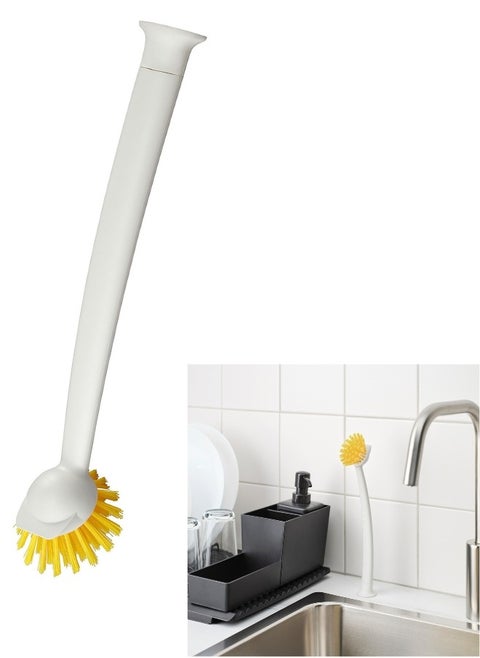 Dishwashing Brush with Long Handle Strong Bristles for Effective Cleaning 29cm