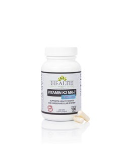 هيلث آز إت أوت تو بي الصحة كما ينبغي أن تكون مكمل فيتامين K2 MK7 150mcg | يعمل مع فيتامين د | خالٍ من الصويا | تم اختباره من حيث النقاء والقوة | 100 كبسولة  - Image 1