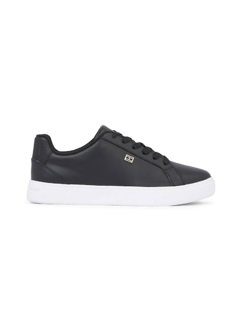 Women's Essential Leather Cupsole Court Trainers -  Leather upper, Black - pzsku/ZD17874F7FF73862A40F5Z/45/_/1724216608/e358517e-64c8-45e6-b21d-28d619986bfb