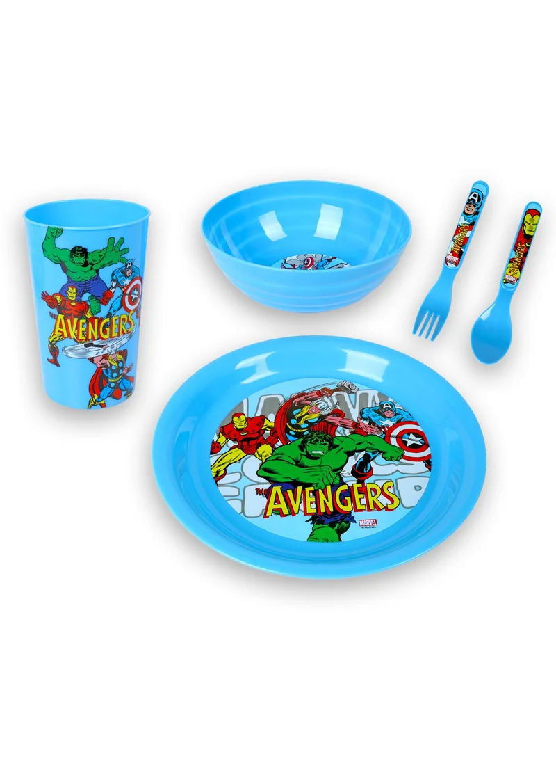 MARVEL Trucare Avengers Superhero Dinnerware Set - Kids Plates and Bowls Set