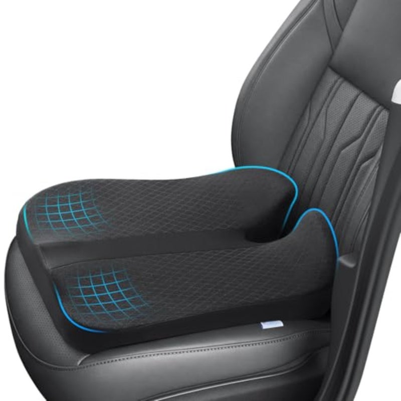 Heightening Truck Seat Cushion for Broader Vision Car Seat Cushion for Driver and Truck Driver Sciatica Pain Relief Pillow Tailbone Pain Relief Cushion for Long-Time Driving Ergonomic Foam Design 3 PCS Set - Image 1