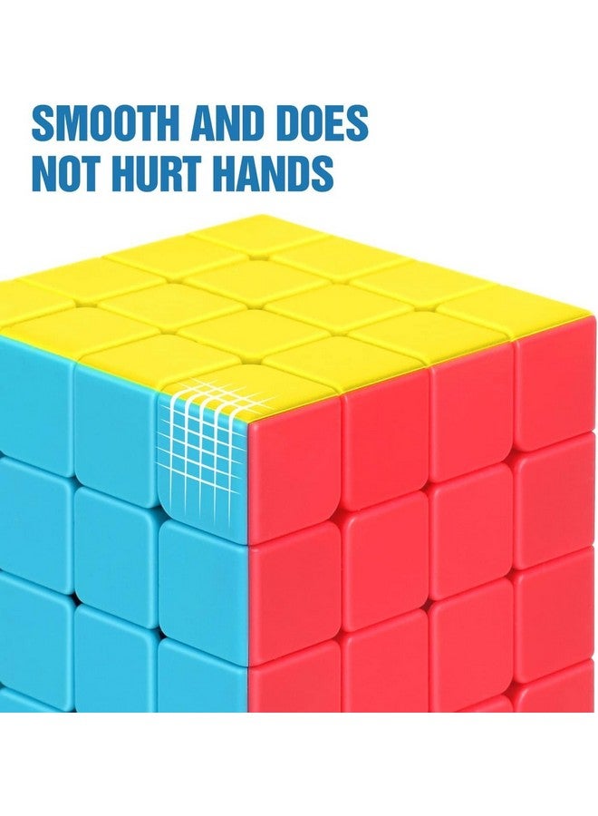 D ETERNAL 4X4 Stickerless Cube | Beginner Speedcube For Kids & Adults With Cube Stand And Protecting Pouch Bag Cube Combo Set (4X4+Stand+Bag) - Image 3