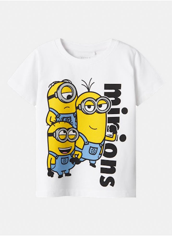 NAME IT name it Girls Jule Minions Top  - Image 1