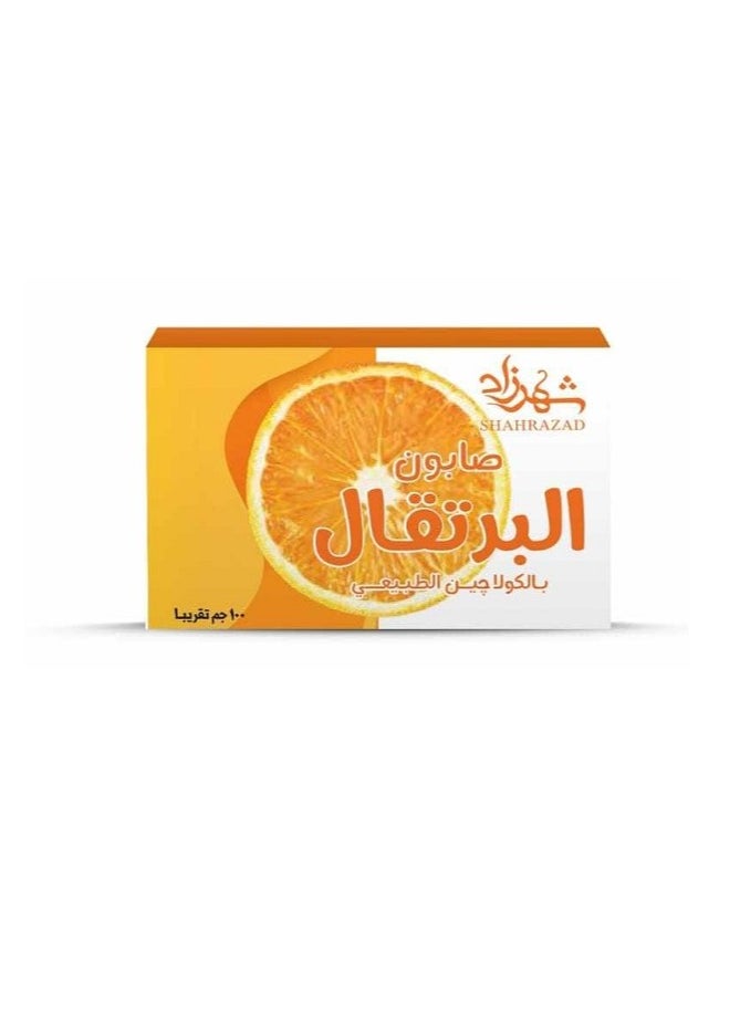 شهرزاد - شهر زاد - صابون البرتقال ويحتوى على كولاجين طبيعى - بار صابون 100جرام - Image 1