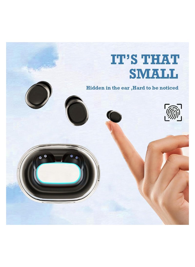 SYOSI - Active Noise Canceling Sleep Headphones, Mini Small Bluetooth Earbuds, Invisible Wireless for Small Ear Canals, Low Profile Smallest Sleep Micro Discreet Hidden Earbuds, Invisible Small Ear Buds - Image 1