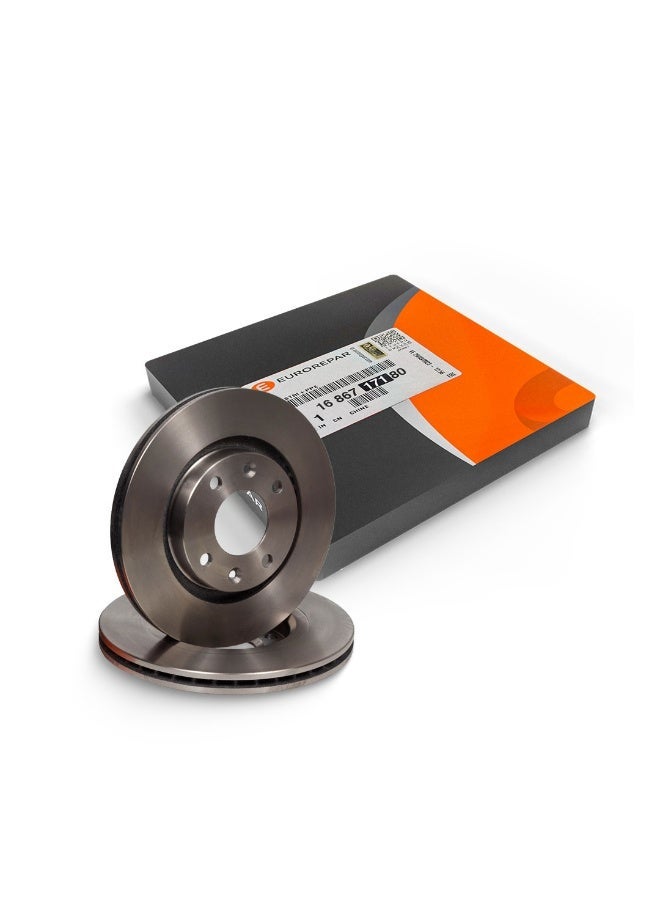 Eurorepar - FRONT DISC BRAKE (KIT) Peugeot 301 / Citroen C Elysee - Image 1
