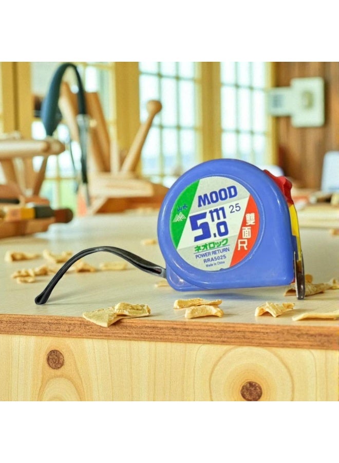 موود شريط قياس مقاس 5 متر مع مشبك للجيب - Image 3