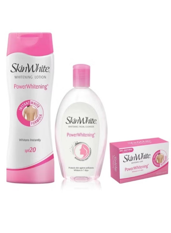 سكين وايت مجموعة تفتيح البشرة الكاملة سكين وايت باور