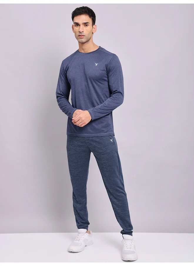 تكنوسبورت Technosport Men Plain Slim Fit Track Pants with Techno Dry