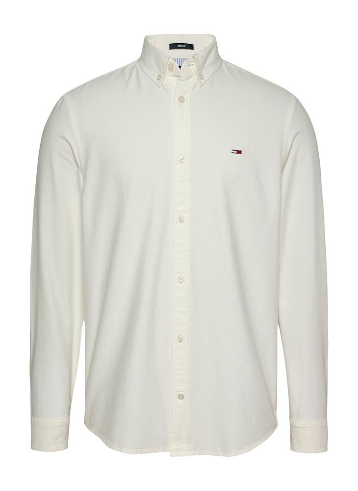 TOMMY JEANS Regular Fit Flag Embroidery Oxford Shirt - Image 4